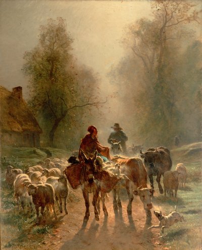 Camino al mercado de Constant Troyon